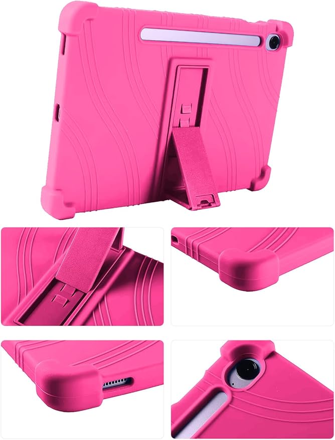 Case for Samsung Galaxy Tab S10 FE Plus/S10 FE+5G 13.1-Inch - Protective Cover with S Pen Holder &amp Multi-Angle Viewing Stand (Pink)