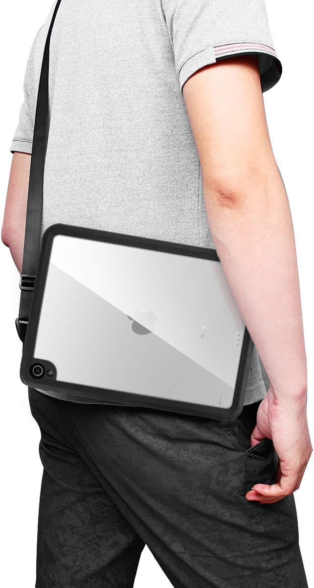 AICase IPad Pro 11 Inch IP68 Waterproof 360 Degree Slim Dual Layer Armor Defender Shockproof Protective Case with Kickstand Lanyard