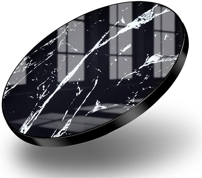Omio Marble Wireless Fast Charging Pad Qi Wireless Charging Base Marble Wireless Charger for iPhone 17 Pro Max/16 Pro Max/15 Pro Max/14 Pro Max/Galaxy Z Flip 7/Z Fold 7/S25 Ultra/S24 More Qi Devices