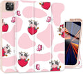 Mektron for iPad Pro M2 11-inch 4th/ 3rd/ 2nd/ 1st Gen Case 2022 2021 2020 2018 with Pencil Holder Tablet Cover with Soft TPU Back Cover for 11 inch iPad Pro Butterfly Cow