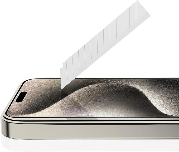 ITSKINS Hybrid // Glass Cell Phone Screen Protector with Eco-Friendly Alignment Tool Tempered Glass Screen Protector Easy Installation Scratch Resistant and Bubble Free - iPhone 15 Pro