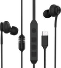 USB C Wired Gaming Earbuds in-Ear Headphones with Built-in DAC Sound Card Low-Latency 5 EQ Modes Vocal Enhancement &amp Microphone Compatible with iPhone 15/16 Series Samsung S22/S23/S24