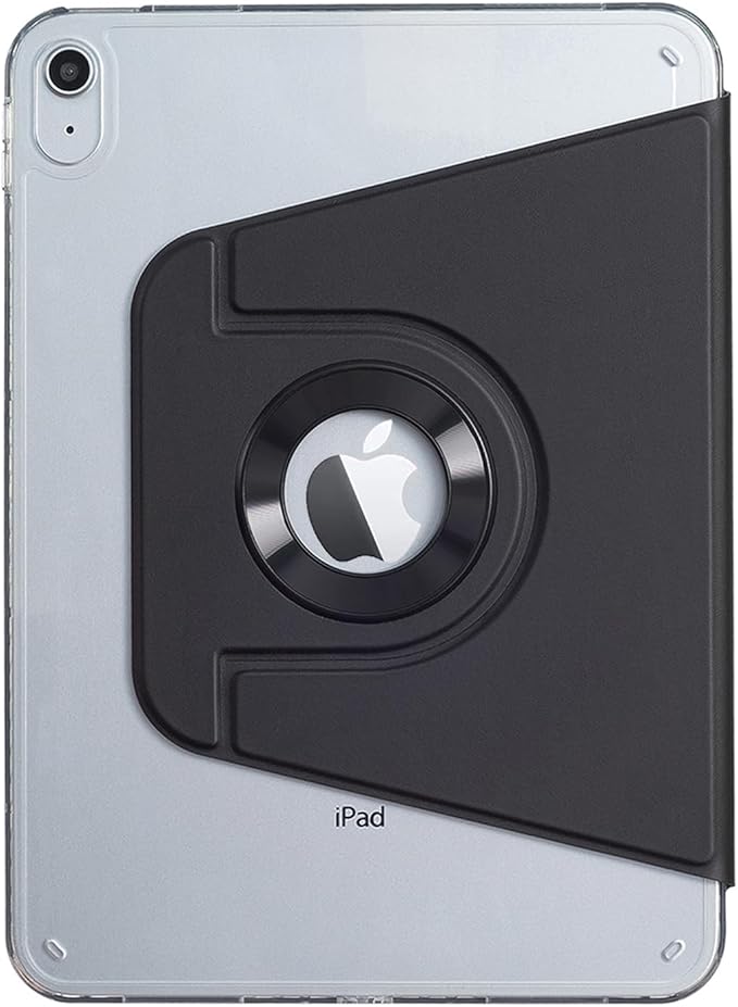 iPad 11 (11'') A16 2025/ iPad 10 (10.9'') 2022 Case DMaos Magnetic Detachable Smart Cover 360 Rotation Foldable Stand - Black
