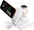3 in 1 Charging Station 25W Foldable Magnetic Fast Wireless Charger Stand for Apple Multiple Devices Travel Charger for iPhone 17 16 15 14 13 12 Series Watch AirPods 4/3/2/Pro