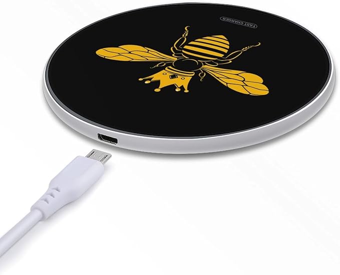 Queen Bee Wireless Charger Anti-Slip Wireless Charging Pad Slim Charger Mat for Men Women