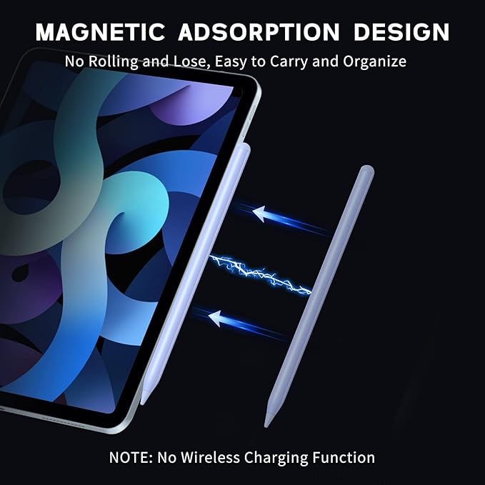 Active Stylus Pen for Android/iOS Touch Screens NTHJOYS Stylus Pens with Magnetic Design Fine Point Stylist Pencil Compatible with Apple iPad/Pro/Air/Mini/iPhone/Tablets Writing &amp Drawing