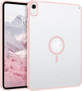 YINLAI Case for iPad (A16) 11th Generation 11 Inch 2025 iPad 10th Generation 10.9 Inch 2022 Magnetic [Compatible with Magsafe] Slim Translucent Matte Men Shockproof Protective Back Cover Light Pink