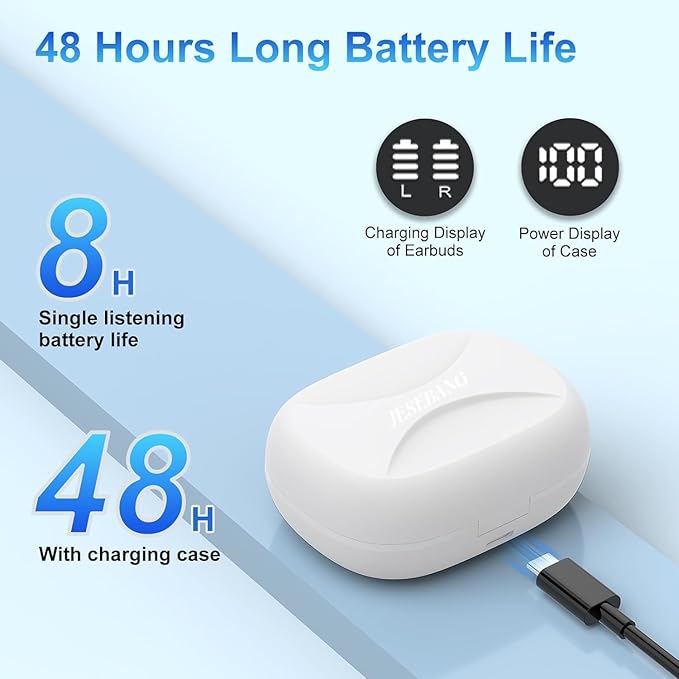 AI Translation Earbuds Real Time 164 Language Translator Earbuds 3-in-1 Bluetooth 5.4 Translation Headphones with 5 Translation Modes 48H AI Ear Buds Translator Device for Learning/Business White