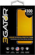 3GATOR by cellhelmet Liquid Glass Wipe On Extreme Glass Protection with $300 Repair Protection Guarantee | Made in the USA | Universal Screen Protector for Phones Smart Watches and Tablets | Scratch