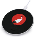 Red Crowned Crane Japanese Bird Wireless Charger Anti-Slip Wireless Charging Pad Slim Charger Mat for Men Women