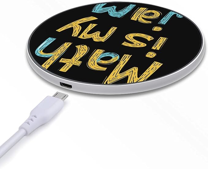 Math is My Jam Phone Charger Magnetic Charging Pad Anti-Slip with USB Cable