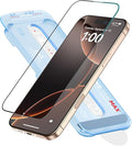 FLOLAB NanoArmour ONETIME PRO for iPhone 16 Pro Max Screen Protector Anti-Reflective PolarSpectra Anti-Rainbow 3D Tempered Glass Edge Reinforced Easy Install Dust-Free Scratch Resistant