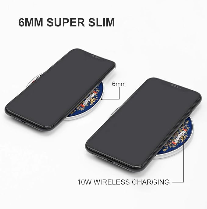 Flag of Australia Australian Coat of Arms Phone Charger Magnetic Charging Pad Anti-Slip with USB Cable