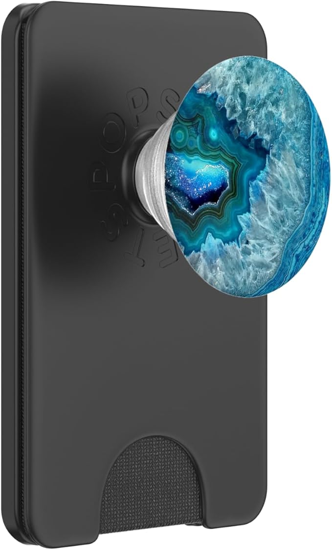 Turquoise Blue Teal PopSockets PopWallet for MagSafe