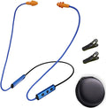 Ear Plugs Bluetooth Headphones for Work Neckband Wireless Earbuds Noise Reduction in-Ear Earphones with Mic and Controls Waterproof Earbuds with 20 Hours Battery for Industrial Safety