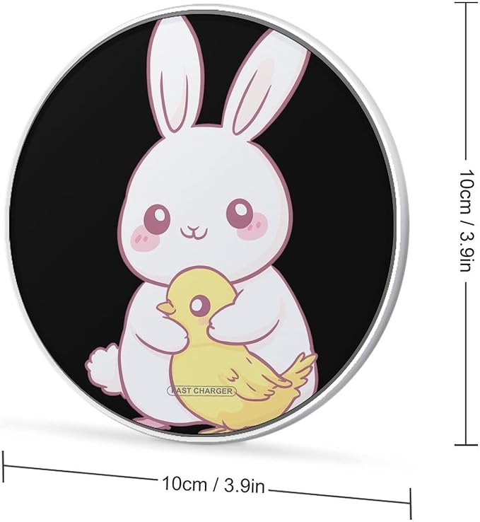 Bunny Rabbits Chick Chicken Phone Charger Magnetic Charging Pad Anti-Slip with USB Cable