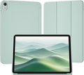 Case for iPad Air 11 Inch (M4/M3/M2 2026/2025/2024) for iPad Air 5th/4th Gen 10.9 Inch Without Pencil Holder Slim Folio Trifold Stand Cover with Soft TPU Back Auto Wake/Sleep Mint Green