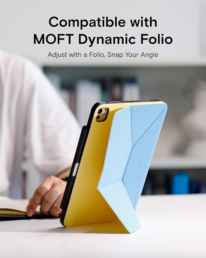MOFT Snap Tablet Case for iPad Pro 11 (M5 2025 /M4 2024) with Pencil Holder Magic Keyboard Compatible Slim Lightweight Magnetic Case Connect to Versatile Snap Stands