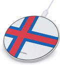 Faroe Islands Flag Fast Portable Charger 10W Funny Graphic Phone Charging Pad with USB Cable