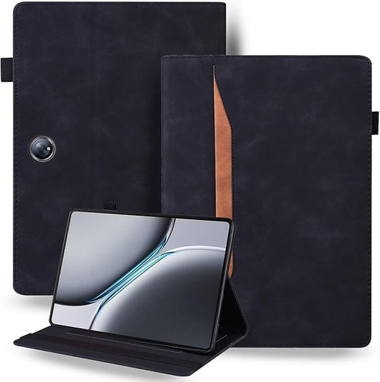 for OnePlus Pad 2 Case 12.1 inch 2024 Released Retro Folio Shell for OnePlus Pad Pro Cover with Card Holder &amp Multi-Angle Stand -Black