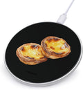 Portuguese Egg Tarts Fast Portable Charger 10W Funny Graphic Phone Charging Pad with USB Cable
