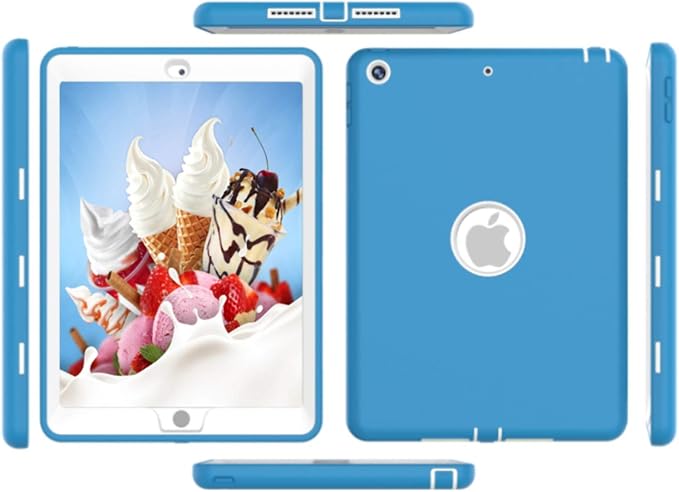light blue + white
