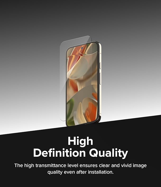 Ringke Easy Slide Tempered Glass Designed for Google Pixel 9 Pro XL Screen Protector [Super Easy to Install] Case Friendly Shatterproof Premium 9H Hardness - 2 Pack