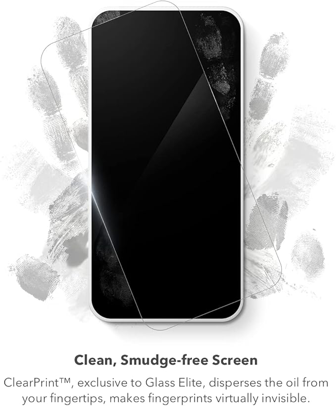 ZAGG Glass Elite VisionGuard - Impact Protection Scratch Resistant Fingerprint Resistant - InvisibleShield - Made for Apple iPhone 13 mini