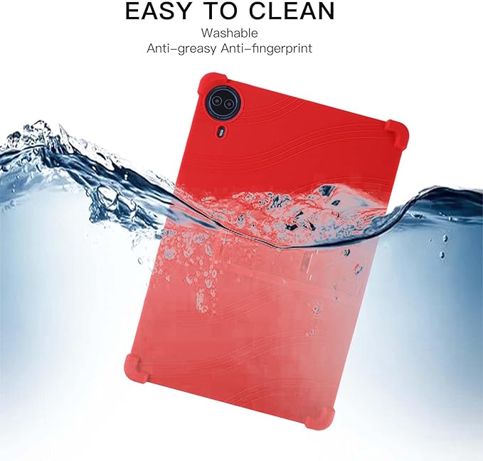 Case for Callsky-Tab Ctab 14 Tablet 14 inchSoft Silicone Protector CoverKids FriendlyAdjustable Stand Tablet Cover4 Corners Thicken ShockproofRed