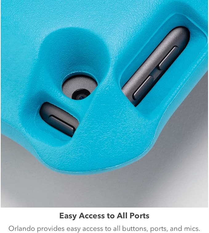 ZAGG Gear4 Orlando Kids Tablet Case for iPad 10.2 9th 8th &amp 7th Generation - Made With D3O Shockproof Stand Blue