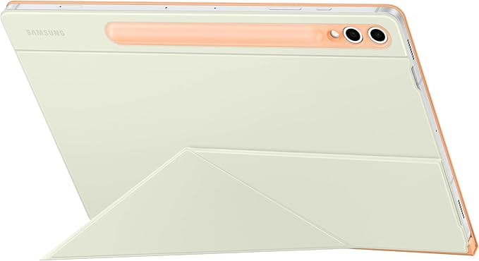SAMSUNG Galaxy S10+ | Tab S9+ | S9FE+ Smart Book Cover Tablet Protection Case Portrait and Landscape Modes Detachable Platform Auto Screen On/Off US Version Orange