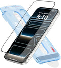 FLOLAB NanoArmour ONETIME PRO for iPhone 17 Screen Protector Anti-Reflective PolarSpectra Anti-Rainbow 3D Tempered Glass Edge Reinforced Easy Install Smooth