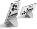 MOFT MagSafe Wallet Phone Stand Compatible for iPhone 16/15/14/13/12 Series Strong MagneticVegan Leather Phone Card Holder with 3 Viewing Angles Misty Cove