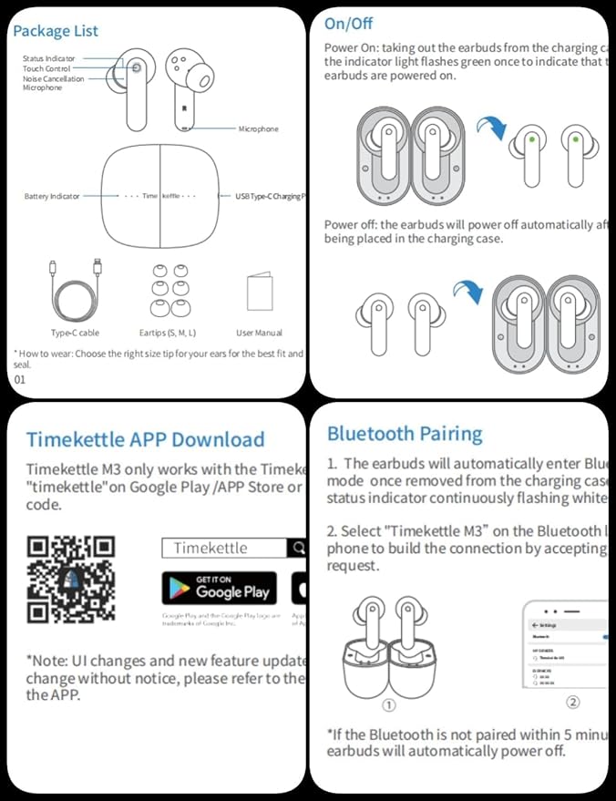Timekettle W4 Pro AI Interpreter Earbuds Real-Time Bidirectional Voice Translation40+ Languages Video and Call Translationfor Global Business Compatible with iOS/Android