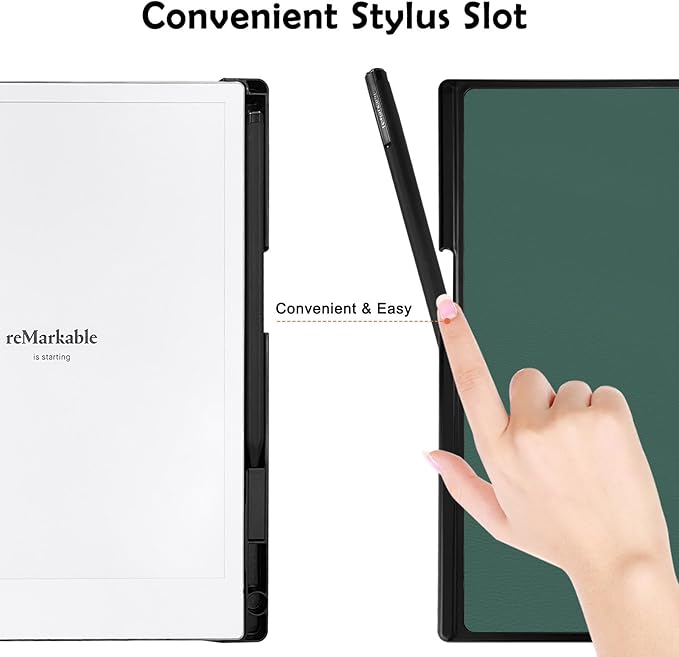 Case for Remarkable 2 Paper Tablet 10.3 2020 ReleasedLightweight and Hard Back Shell Protective Book Folio Cover with Built-in Pen HolderComes with Remarkable 2 Pen Tips.