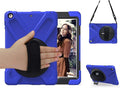 iPad Air 1 Case for Kids 2013 TSQ Case for iPad Air 1st Generation 9.7 Inch Full Body Rugged Hybrid Rubber Protective Cover w/Swivel Stand Hand Grip Shoulder Strap for iPad Air 1st Gen Blue
