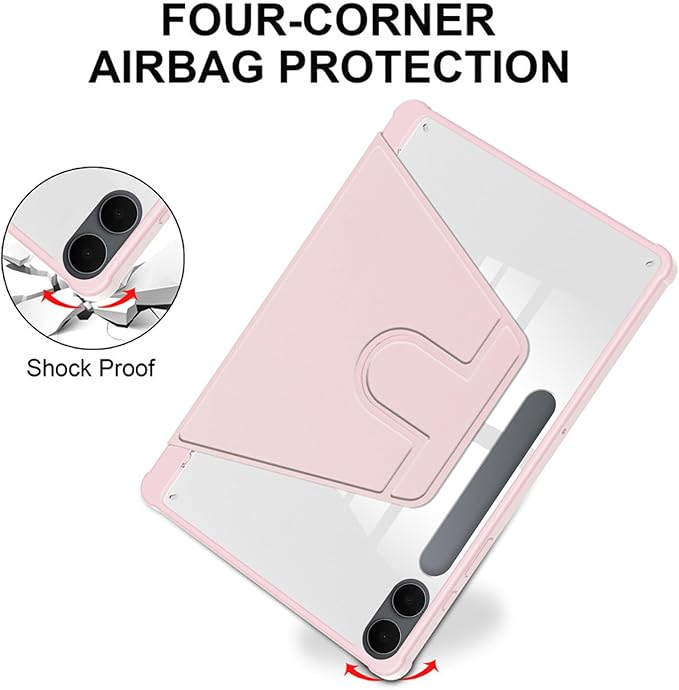 for Samsung Galaxy Tab S11 Ultra Case 14.6 inchAuto Wake/SleepMulti-Viewing AnglesSlim Light Shell CoverPU Leather+PCCompatible with Samsung Galaxy Tab S11 UltraPink