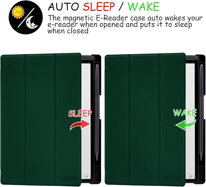 Protective Folio Case for 8.2'' iFLYTEK AINOTE Air 2 Ultra-Thin Lightweight Trifold Protective Cover with Built-in Pen Holder Auto Sleep/Wake for AINOTE Air2 Tablet (Green)