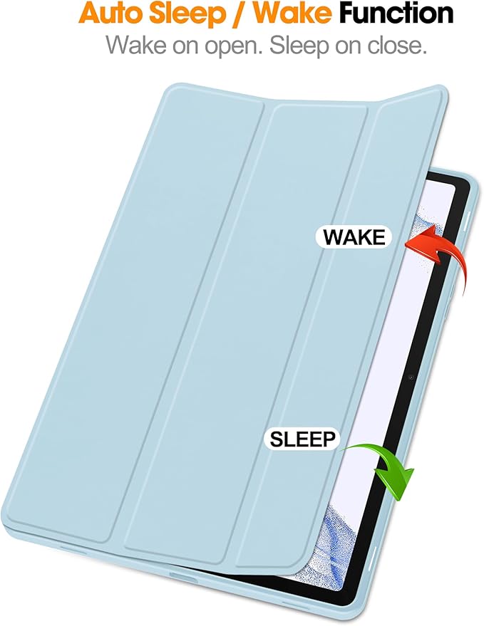 for Galaxy Tab S10 FE Plus Case 13.1 Inch 2025 (Model: SM-X620/SM-X626B) Trifold Stand Cover with S Pen Holder [Auto Wake/Sleep] PU Leather + Soft TPU Back Shell for Tab S10 FE+ 13.1Blue