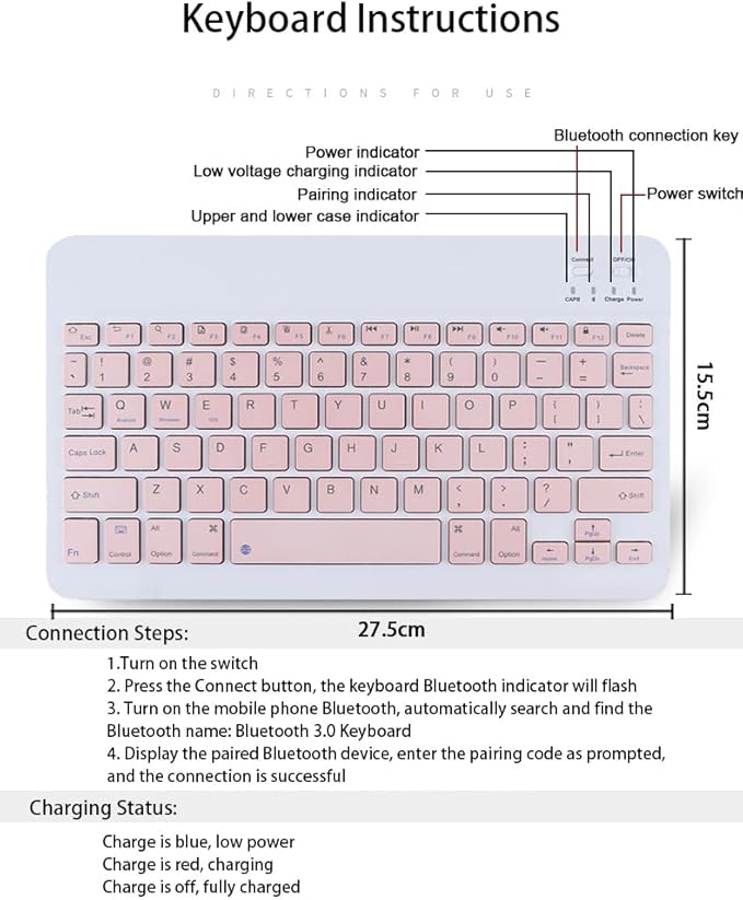 Keyboard Case for Samsung Galaxy Tab S11 Ultra / S10 Ultra / S9 Ultra / S8 Ultra 14.6 inch Cover - Detachable Magnetic Keyboard with S Pen Holder with Mouse - Pink