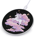 Fantasy Unicorm in The Clouds Phone Charger Magnetic Charging Pad Anti-Slip with USB Cable