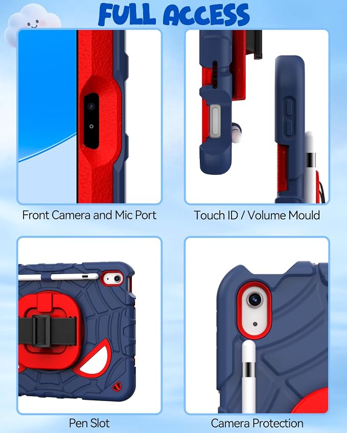 Navy Blue / Red