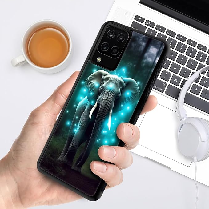 Blue Fluorescence Forest Elephant
