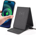 Portable Phone Holder Wireless Charger Foldable Phone Charger 15W Fast Mini Wireless Charging Compatible with iPhone 15 14 13 12 Pro XS 8 Plus Samsung Galaxy S23 S22 S21 Note 20 etc.