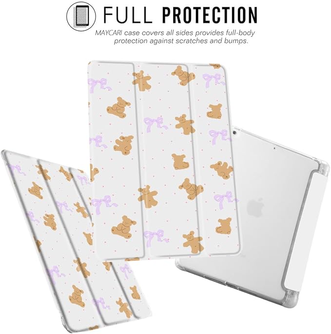 Cute Bear Purple Bows