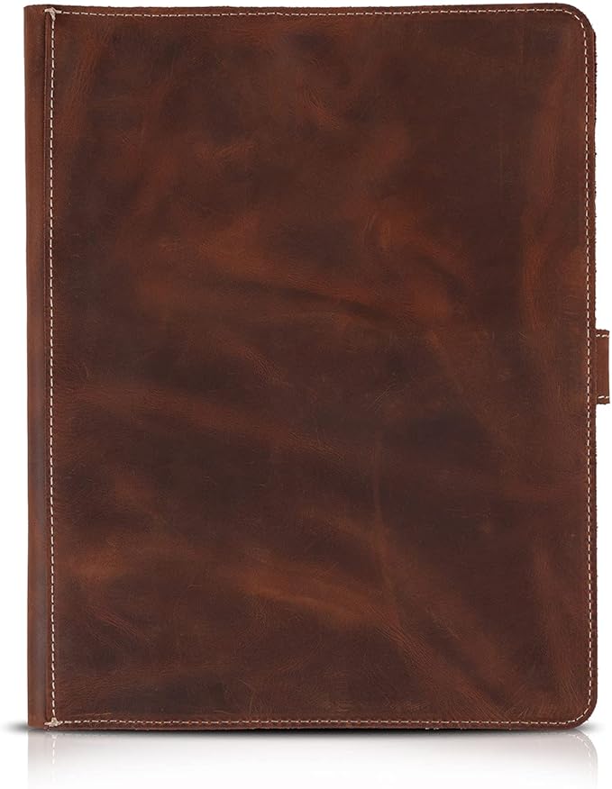 Londo Genuine Leather Tablet Cover – iPad Pro 12.9 Case with Two Card Slots &amp Leather Pen/Apple Pencil Holders