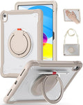 BRAECN for iPad (A16) 11th/10th Generation Case 11 inch 2025/10.9'' 2022 Handle Protective Cover 360 Rotating Ring Stand Shockproof Dropproof Case for Kids Kickstand &amp Pencil Holder &amp Shoulde