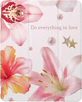 Pink Lilies and Hibiscus Flowers Case Compatible with IPad 9th 8th 7th Generation 10.9 Inch 2021/2019/2018Funny Cover with Trifold Stand + Pencil Holder for Boys GirlsiPad Air6 13inch 2024