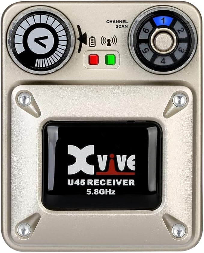 Xvive U45 Wireless in Ear Monitor System Receiver 5.8ghz IEM System Receiver(Only) with Channel Scan Mode