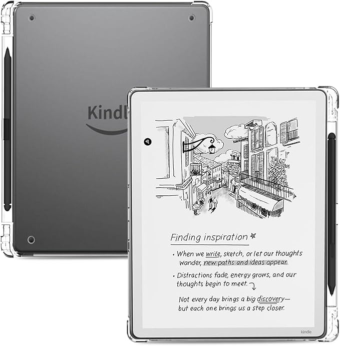 Case for Amazon Kindle Scribe 11” Paper-Like DisplayNOUKAJU Tablet Protection Case with Pen SlotClear Soft Flexible TPUProtection Cover for Kindle Scribe 2025 New Model 11inch(Clear)